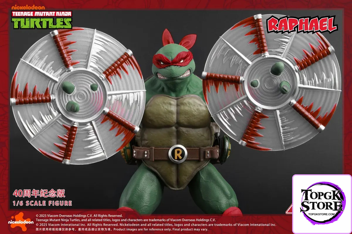 BIGFTOYS – BIGF-002 TNMT Raphael 40th Anniversary Edition 1/6 Scale Action Figure (Licensed) - Photo 15 | TopGKStore
