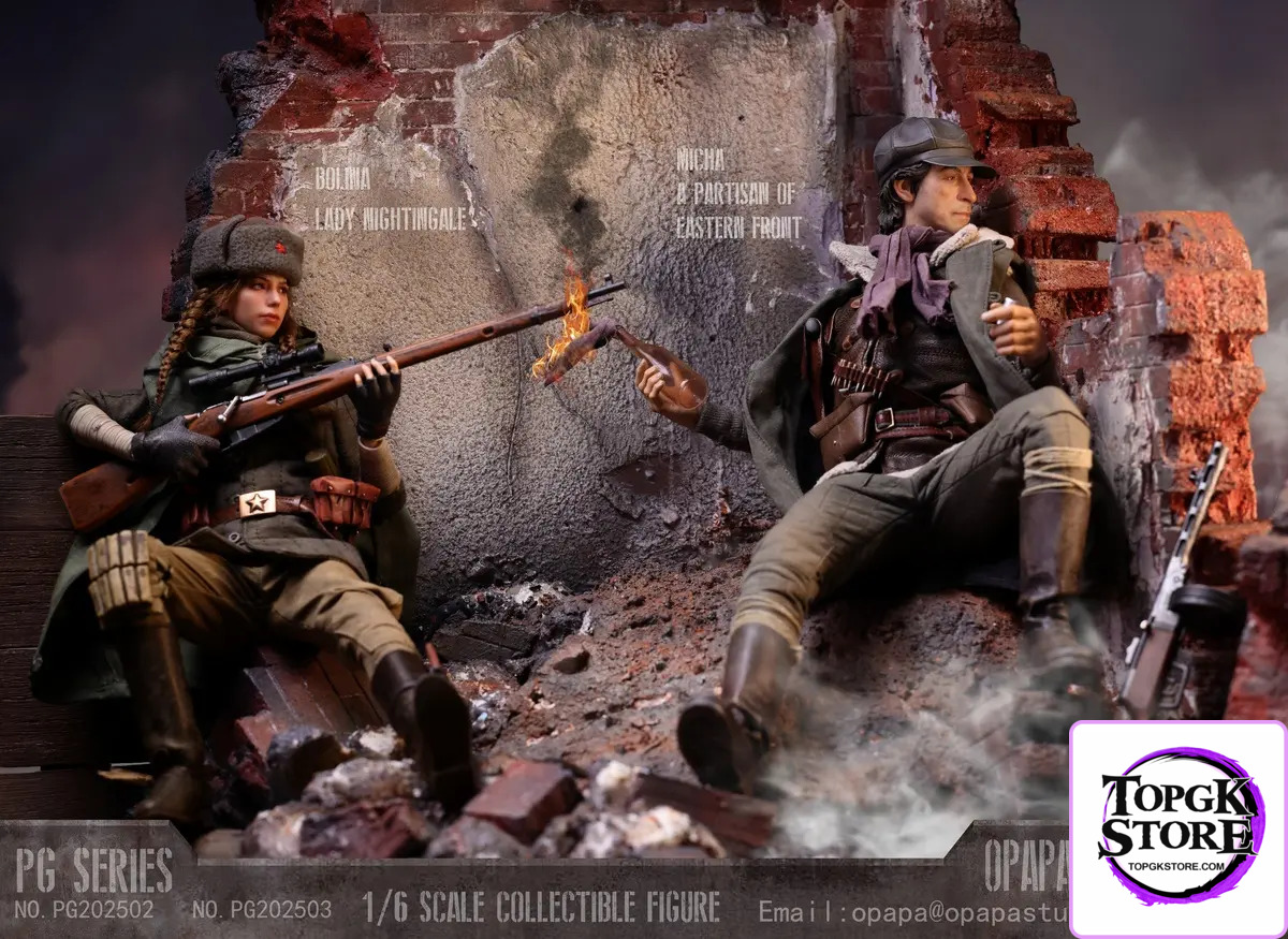 OPAPA TOYS – Call of Duty 1/6 Misha Petrov Partisan of Eastern Front PG202503 Ruins PG202506 - Photo 11 | TopGKStore