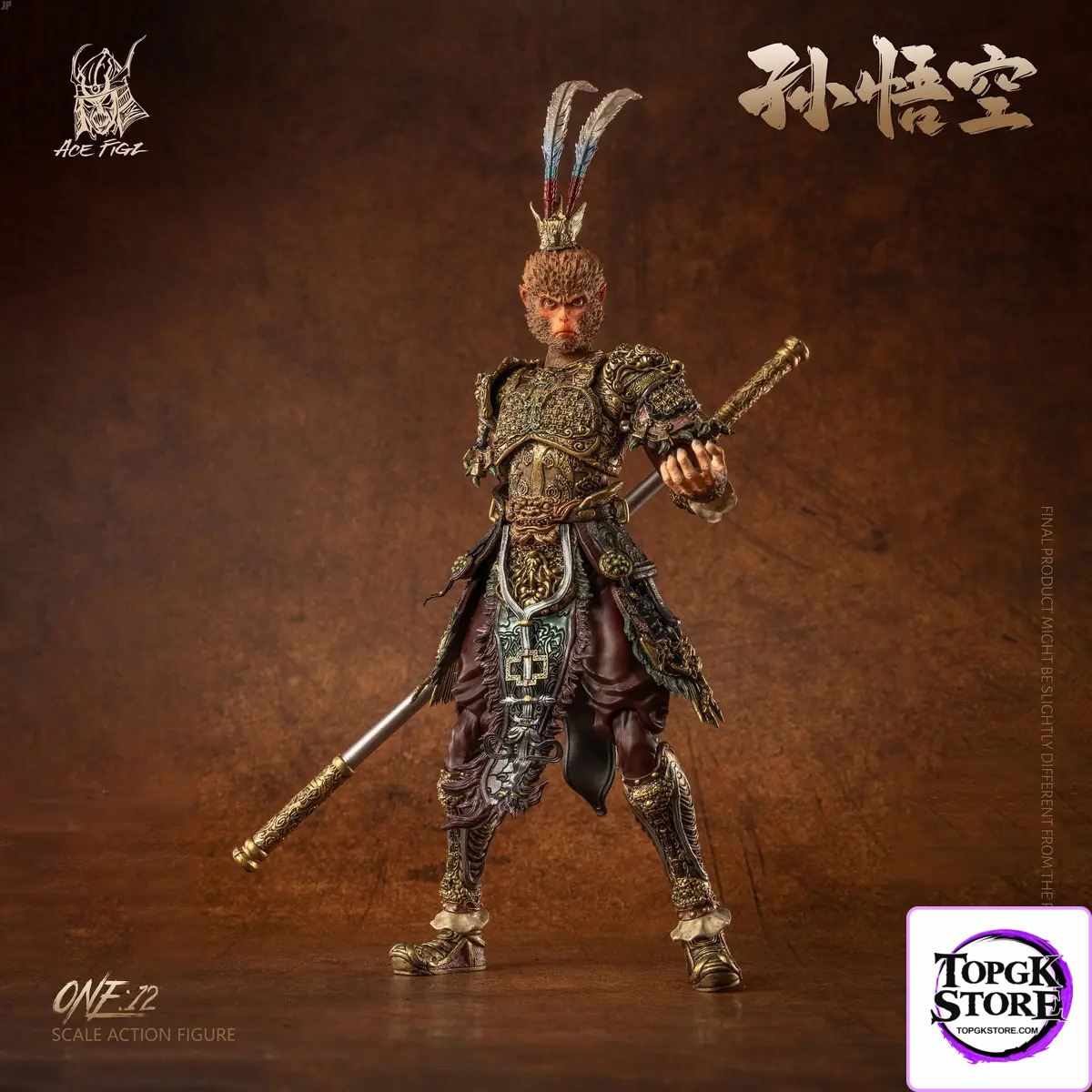 AceFigz Studio – Journey to the West Sun Wukong, The Monkey King 1/12 Scale Action Figure AF10mths-A & AF10mths-B -
