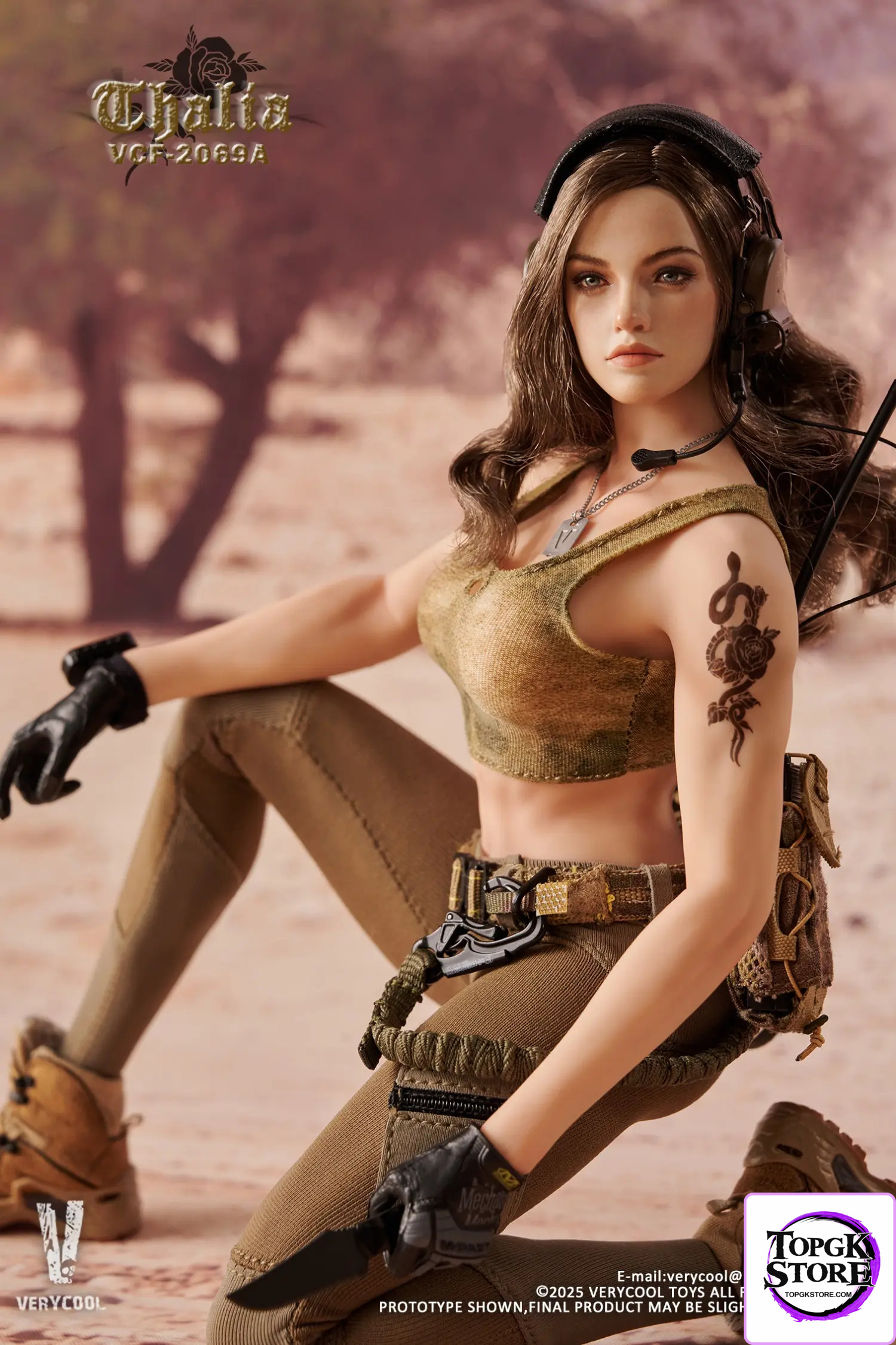 VERYCOOL – 1/6 Scale Action Figure VCF-2069 Desert female soldier -Thalia (Licensed) - Photo 2 | TopGKStore