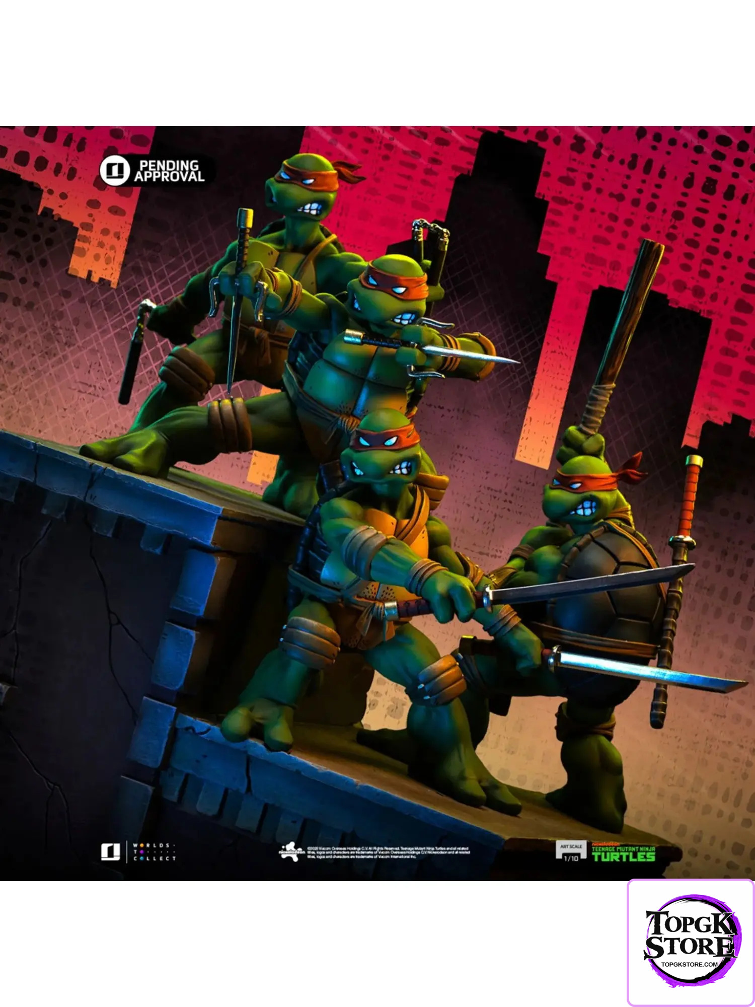 Iron Studio – TMNT 1st Cover Set Teenage Mutant Ninja Turtles NICKEL123825-10 (Licensed) - Photo 2 | TopGKStore