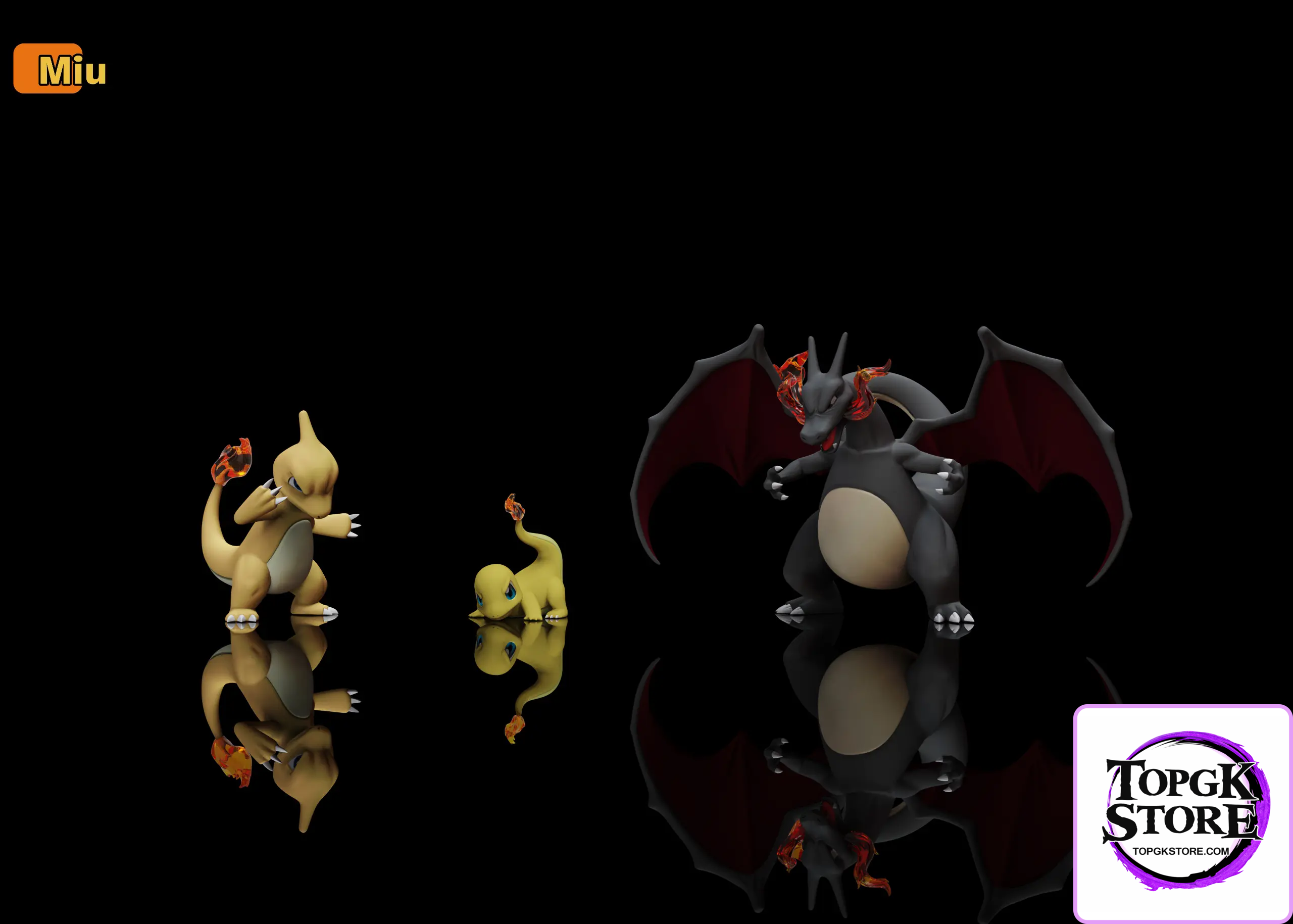 Miu Studio – Pokémon Charmander Evolution Set - Photo 2 | TopGKStore