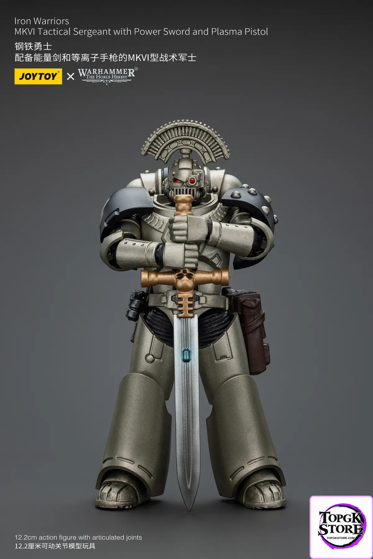 JOYTOY – 1/18 Iron Warrior MKVI Tactical Sergeant with Power Sword & Plasma Pistol JT01758 (Licensed) - Photo 1 | T
