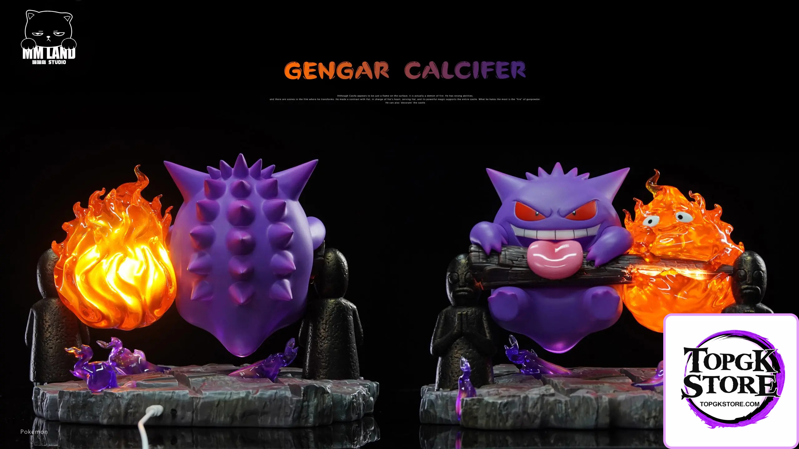 MMLAND Studio – Pokémon & Howl’s Moving Castle Gengar and Calcifer Linkage - Photo 7 | TopGKStore