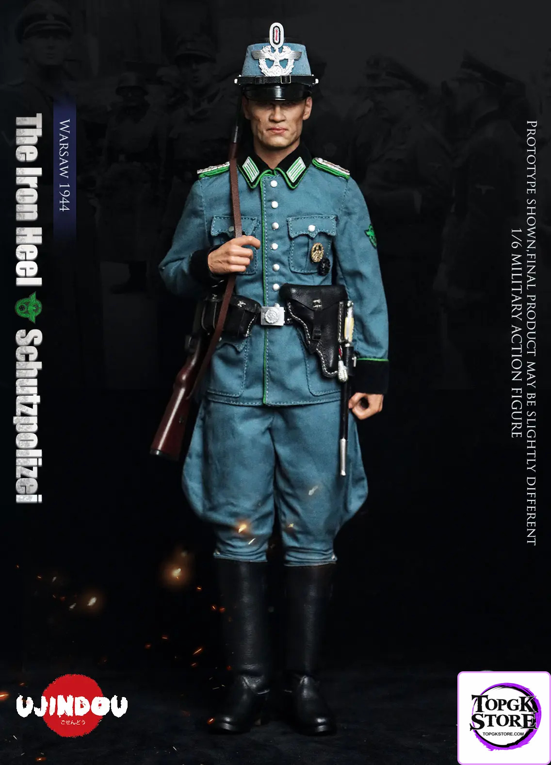 UJINDOU – 1/6 The Iron Heel-WWII German Schutzpolizei Warsaw 1944 UD9057 (Licensed) - Photo 4 | TopGKStore