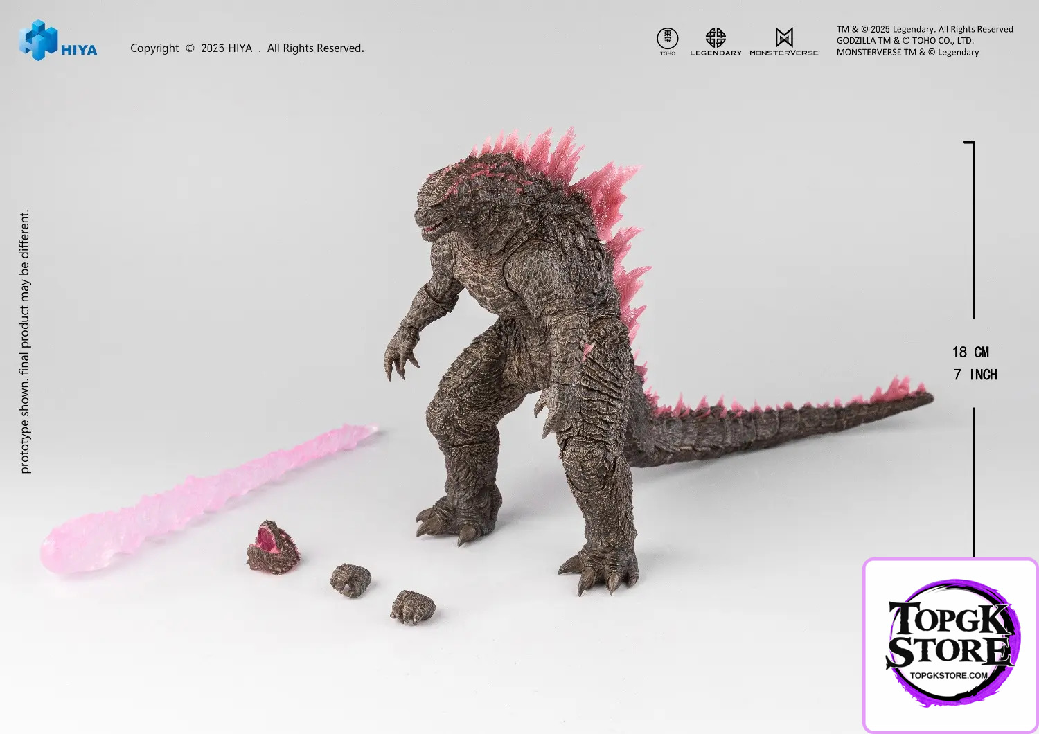 HIYA Toys – Godzilla x Kong: The New Empire Evolved Thermal Blast Godzilla EBG0439 (Licensed) - Photo 21 | TopGKStore