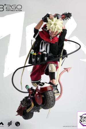 JEI TSENG Studio X 82GO GAKIRACE ZAIKI – 1/8 Demon Racer ZAIKI Original Action Figure X Bike (Licensed) - Photo 2 | Top