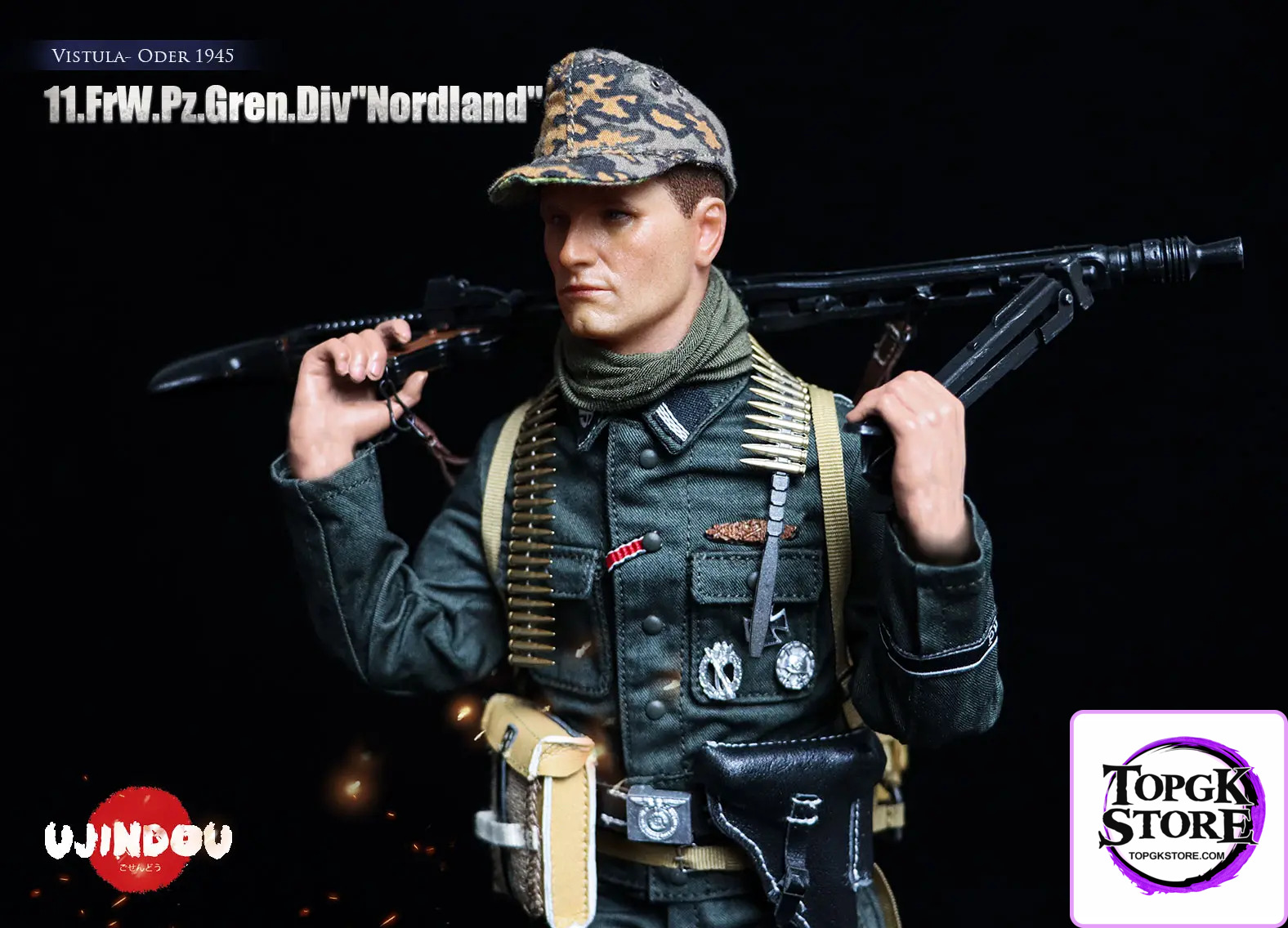 UJINDOU – 1/6 WWII 11. FrW. Pz. Gren. Div “Nordland”, Vistula – Oder 1945 UD9051 (Licensed) - Photo 2