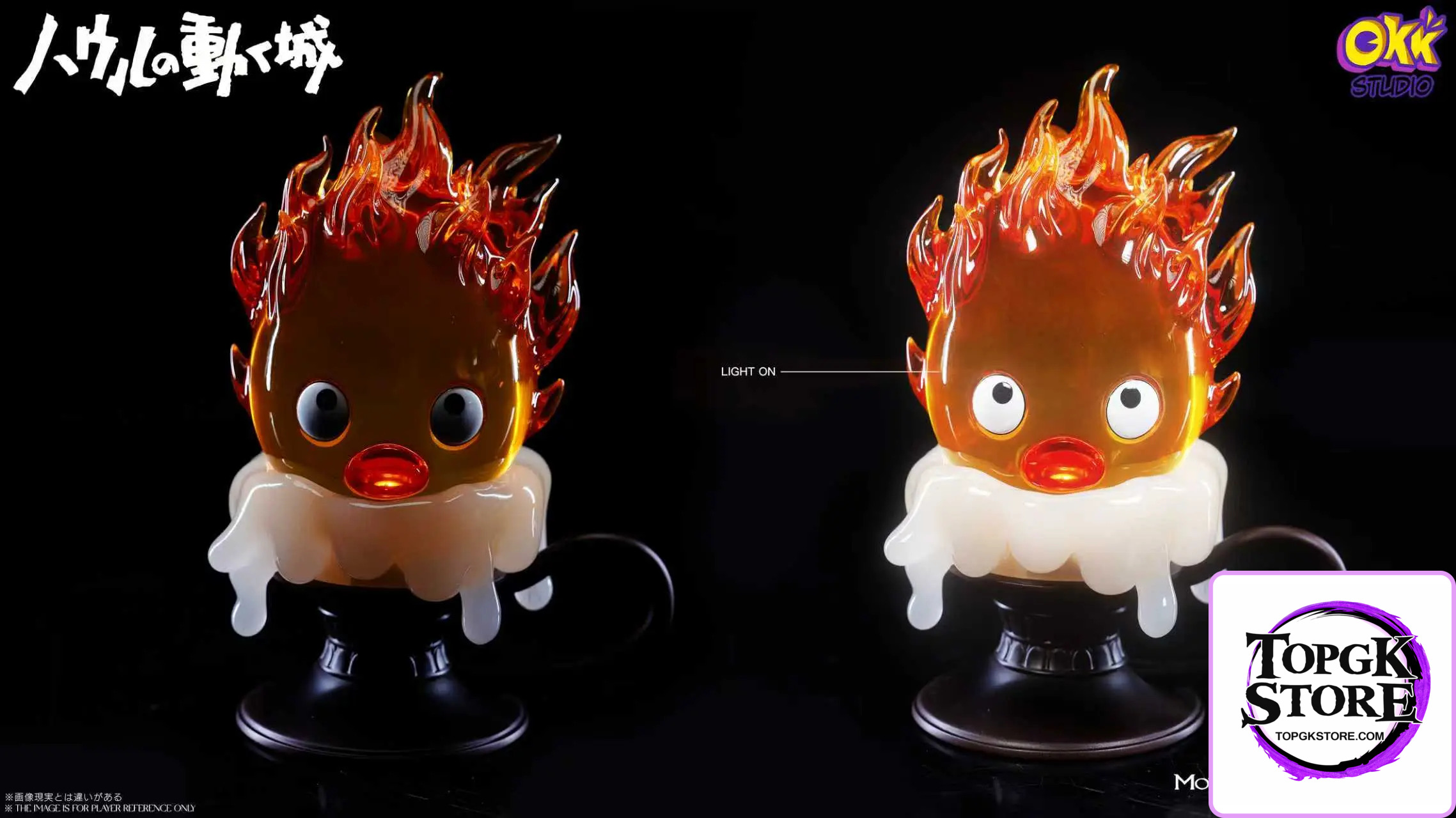 Okk Studio – Howl’s Moving Castle Hayao Miyazaki Desktop Series #1 Candlestick Calcifer - Photo 8 | TopGKStore