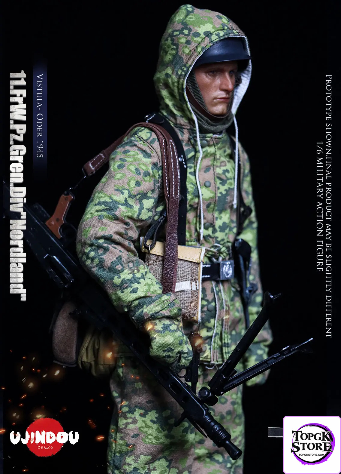 UJINDOU – 1/6 WWII 11. FrW. Pz. Gren. Div “Nordland”, Vistula – Oder 1945 UD9051 (Licensed) - Photo 4