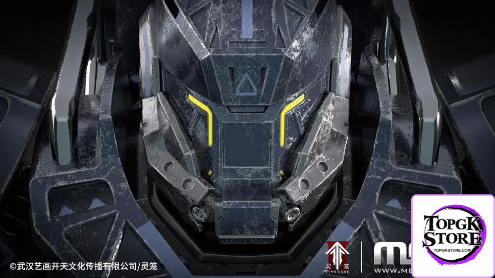 MENG Model Studio – 1/9 MECHA-012 Ling Cage MU-2 City Defender Model Kit Pre-colored Version (Licensed) - Photo 5 | Top