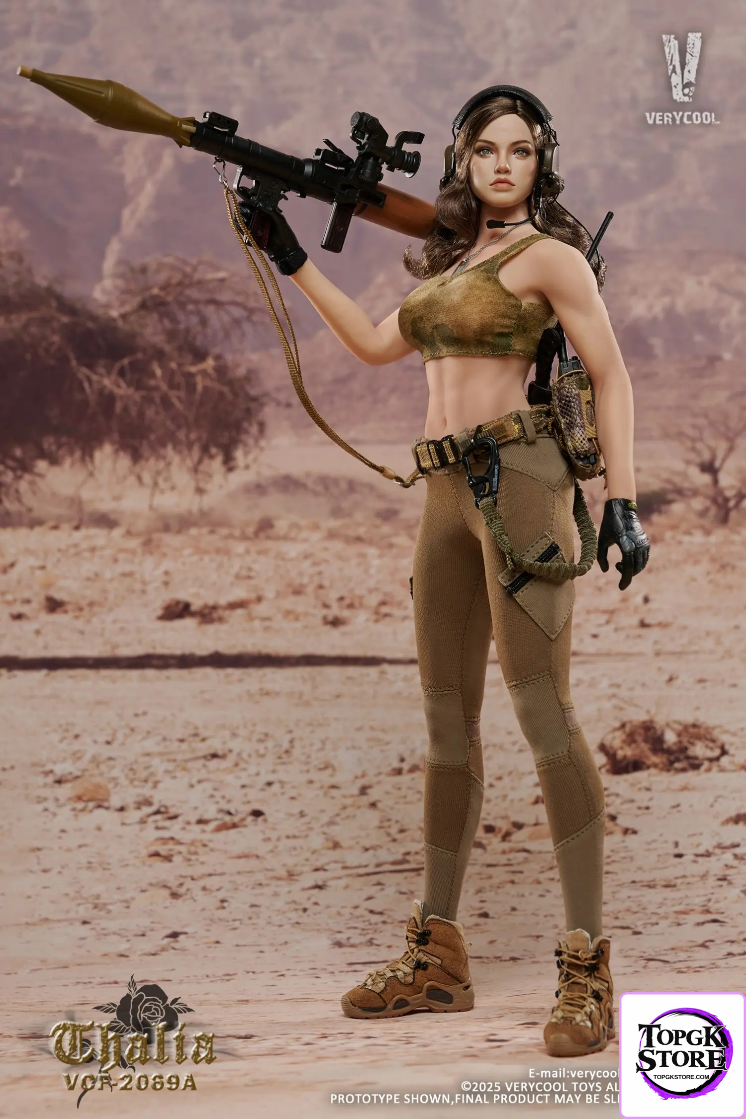 VERYCOOL – 1/6 Scale Action Figure VCF-2069 Desert female soldier -Thalia (Licensed) - Photo 3 | TopGKStore