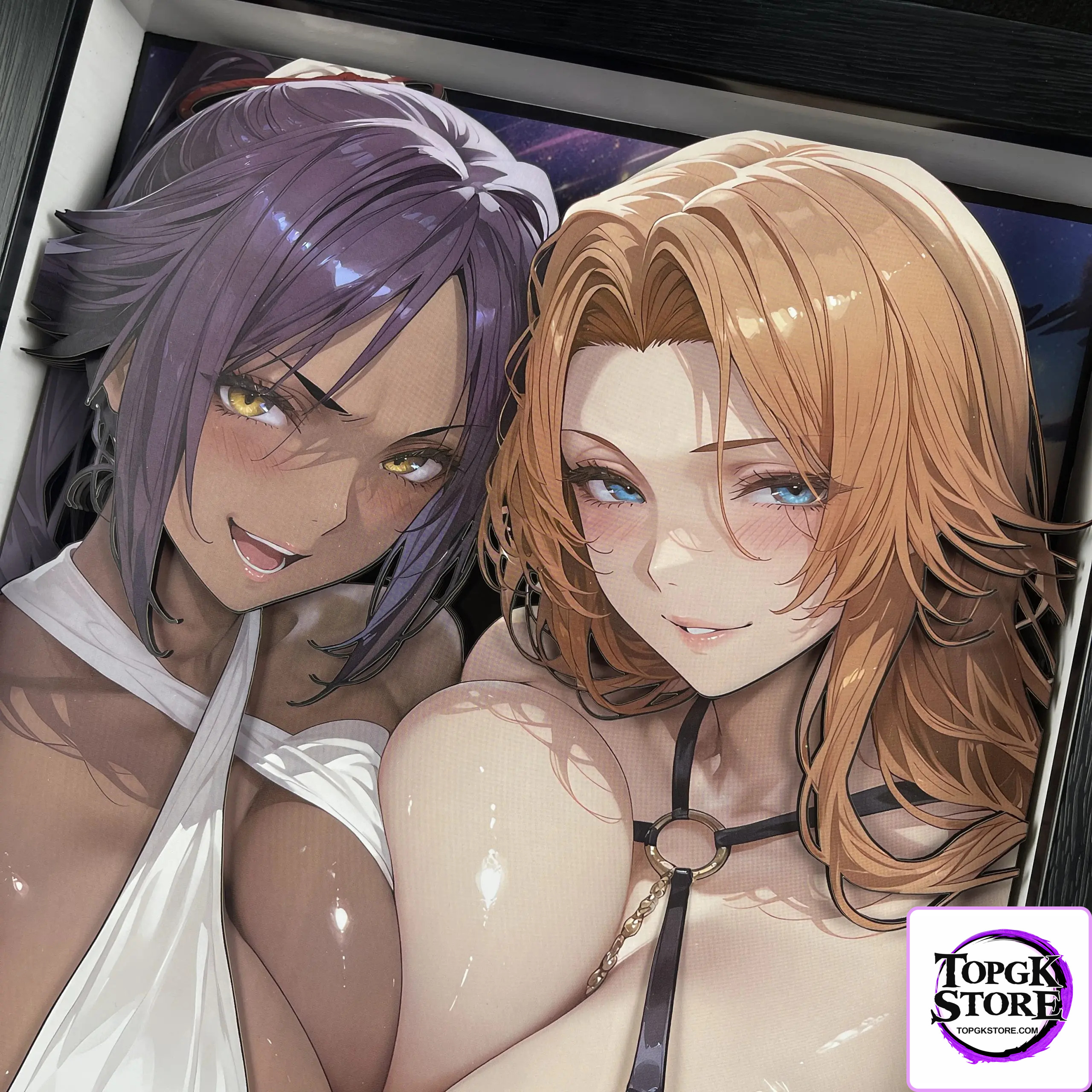 B&W Studio – BLEACH Shihouin Yoruichi & Matsumoto Rangiku 3D Decorative Painting - Photo 3 | TopGKStore