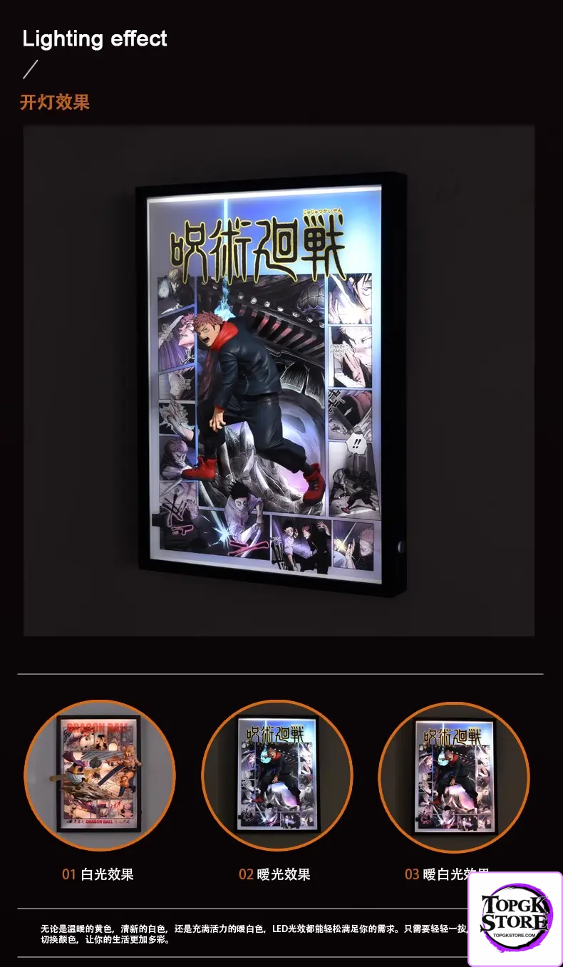 Time tree Studio – Jujutsu Kaisen Satoru Gojo & Itadori Yuji Decorative 3D Stereoscopic Painting - Photo 2 | TopGKS