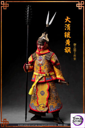 Yu Zh iMao – Qing Dynasty Eight Banners Army Bordered Yellow Banner 1/6 Scale Action Figure KOC-011 (Licensed) - Photo 