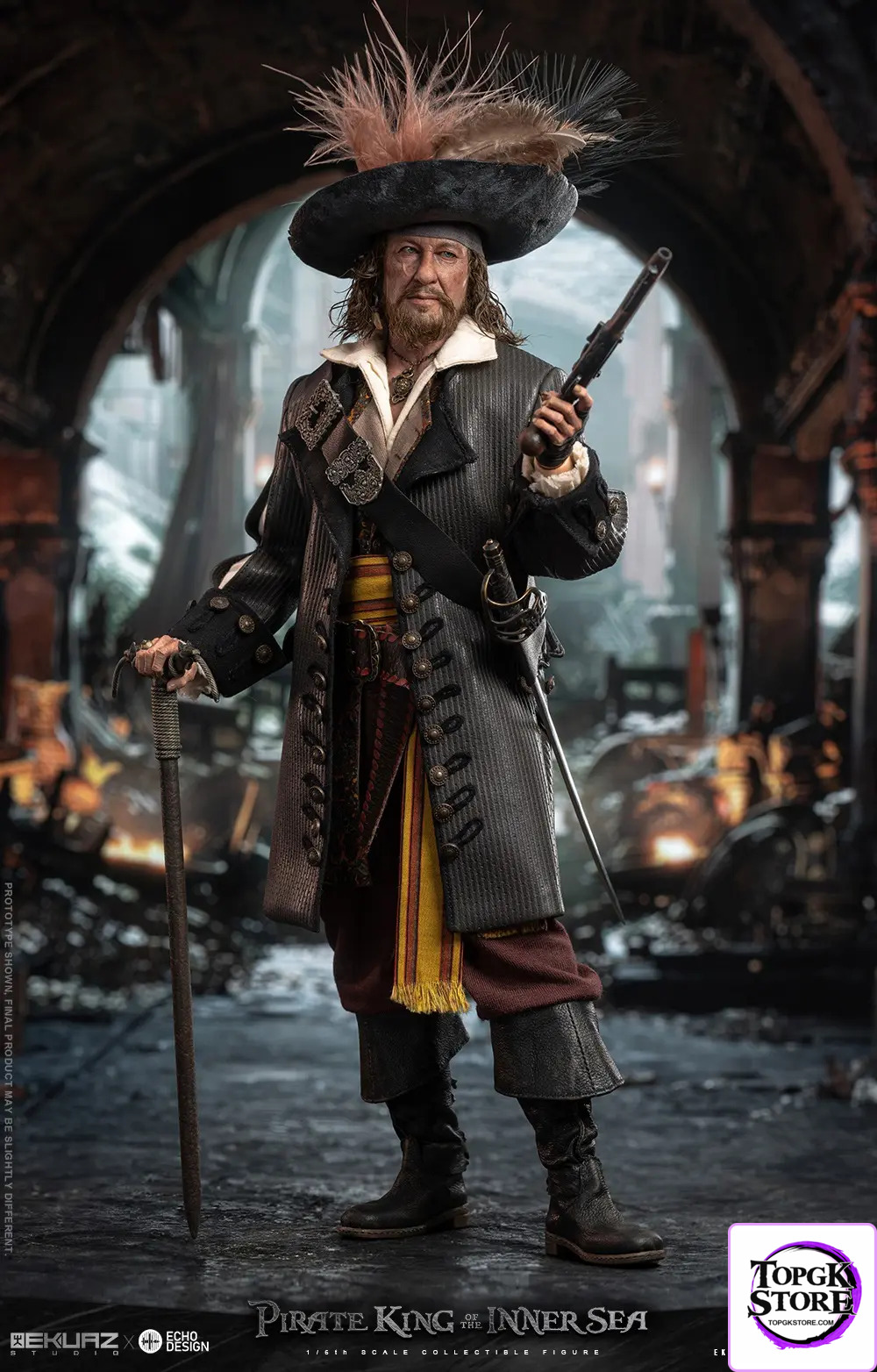 EKUAZ & ECHO DESIGN Studio – Pirates of the Caribbean 1/6 Pirate king of the inner sea Regular Version EKS012R Delu
