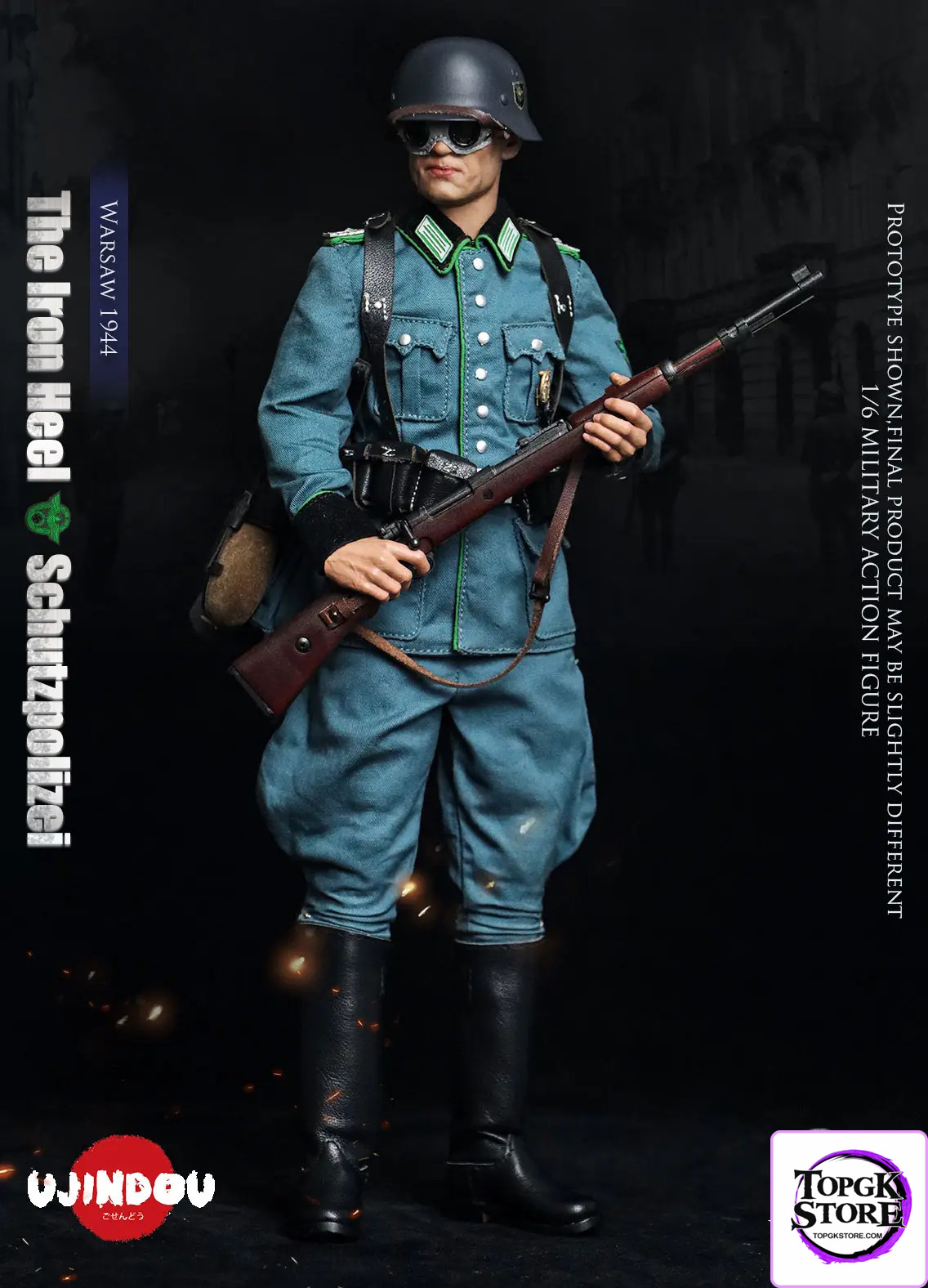 UJINDOU – 1/6 The Iron Heel-WWII German Schutzpolizei Warsaw 1944 UD9057 (Licensed) - Photo 1 | TopGKStore