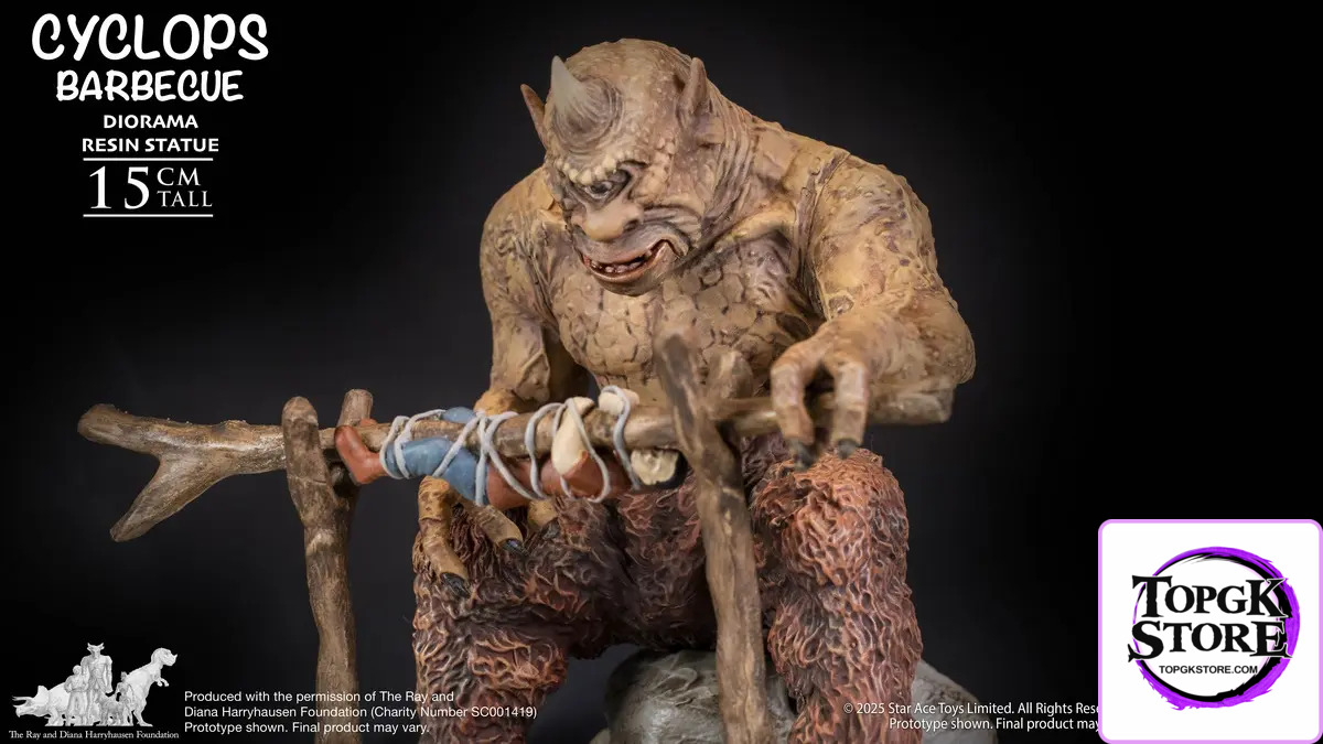 Star Ace Toys – Ray Harryhausen The 7th Voyage of Sinbad Cyclops with Roast Base Diorama SA8063 (Licensed) - Photo 1 | 