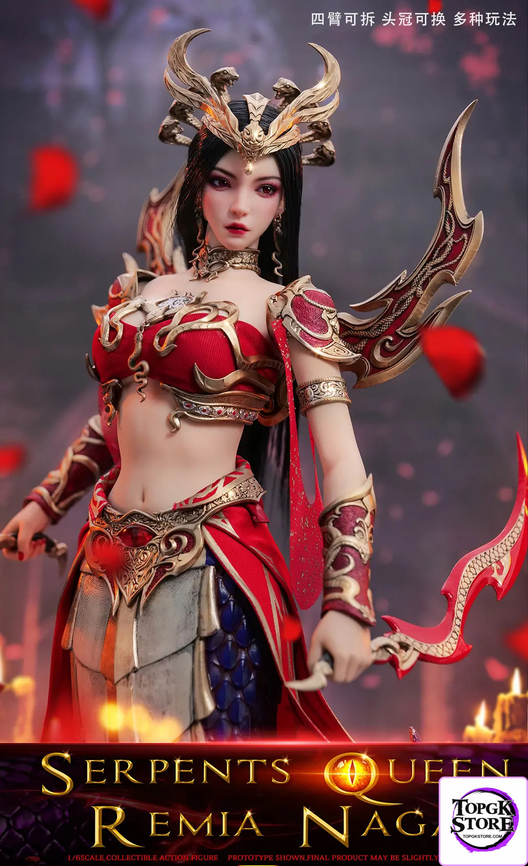 3STOYS – 1/6 Scale Lamia Queen Remia Fully Articulated Action Figure 3S018 (Licensed) - Photo 7 | TopGKStore