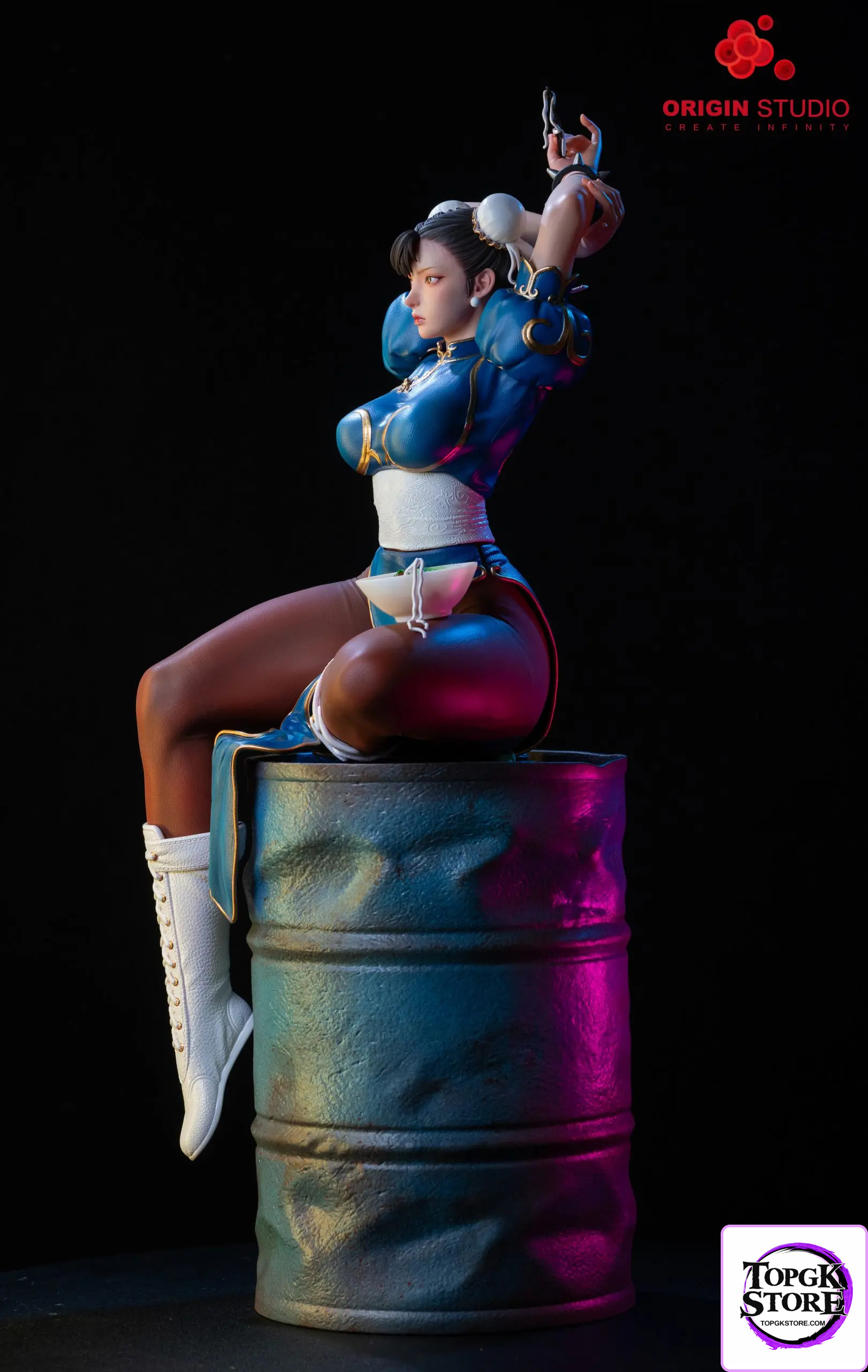 ORIGIN Studio – King of Fighters Light Statue of a Female Fighter Chun - Photo 5 | TopGKStore