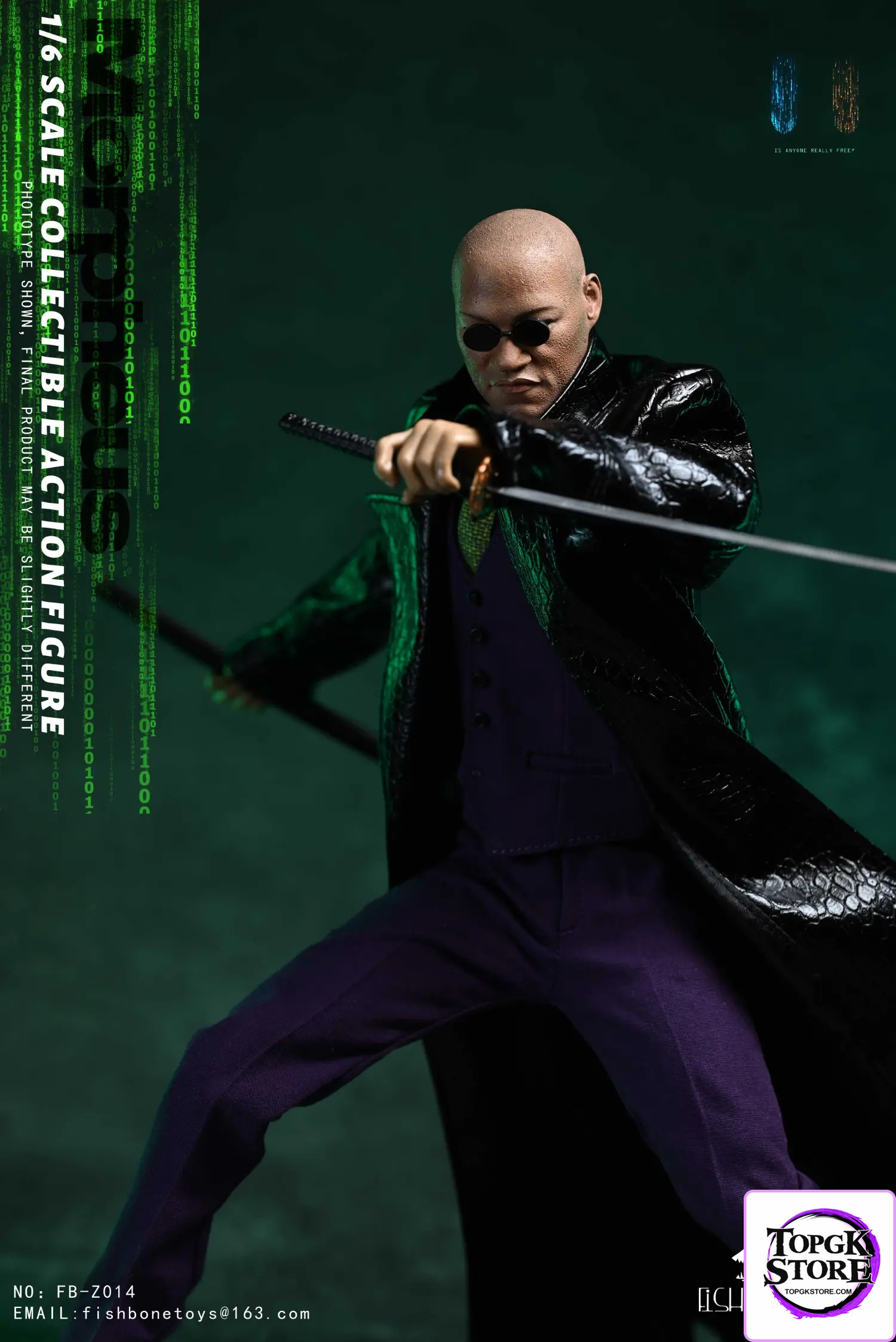 FISH BONETOYS – 1/6 The Matrix Resurrections Morpheus Action Figure NO:FB-Z014 - Photo 8 | TopGKStore