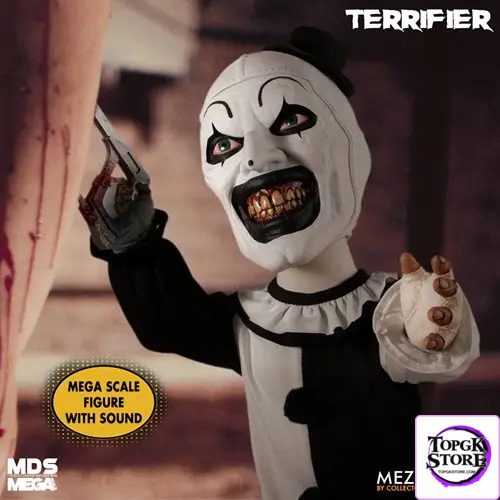 Mezco Studio – Terrifier: Art the Clown Doll & with Sound MDS Mega Scale 15-Inch Doll (Licensed) - Photo 10 | TopGK