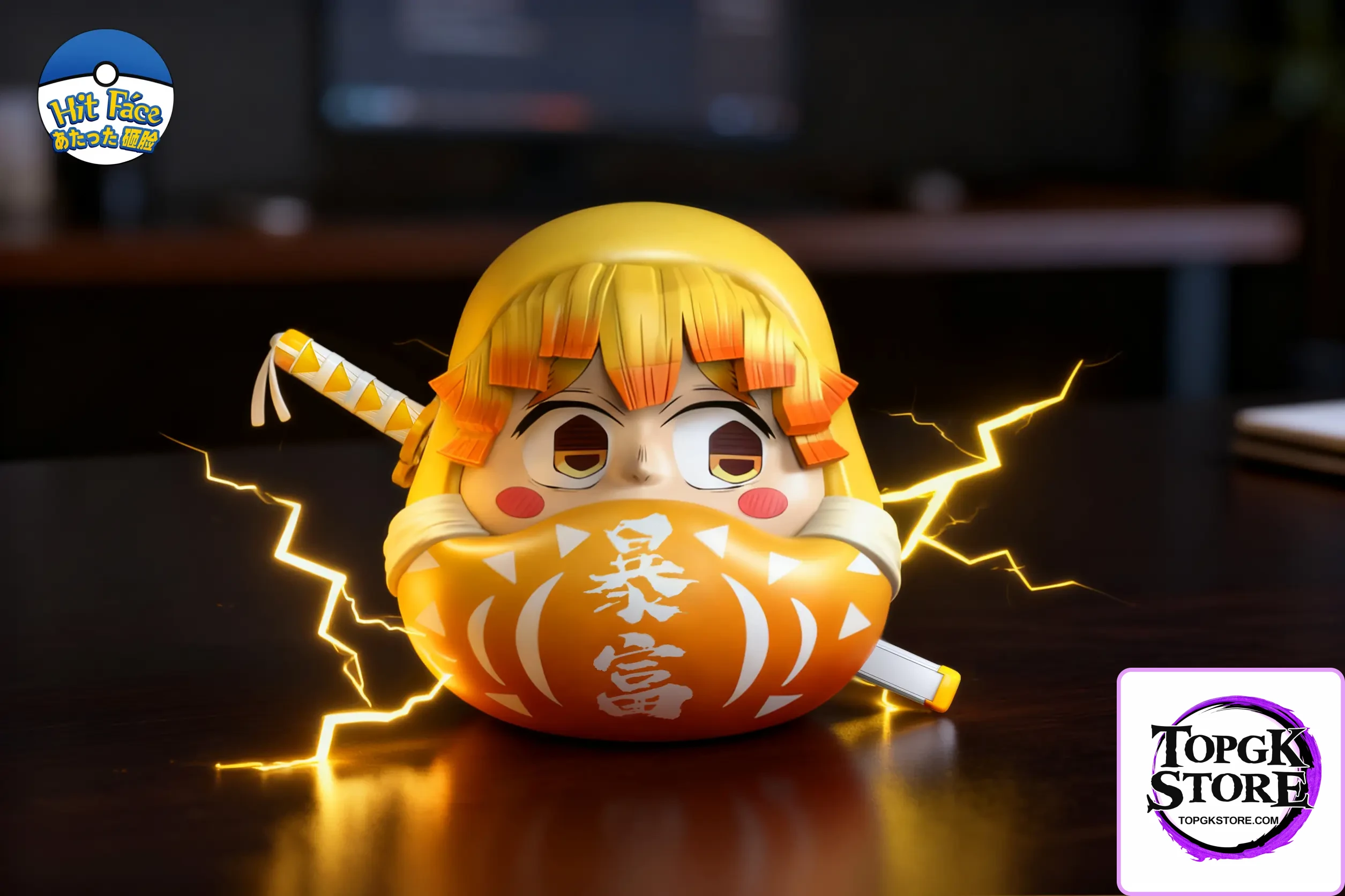Hit Face Studio - Daruma 01 Zenitsu Agatsuma Demon Slayer - Photo 1 | TopGKStore