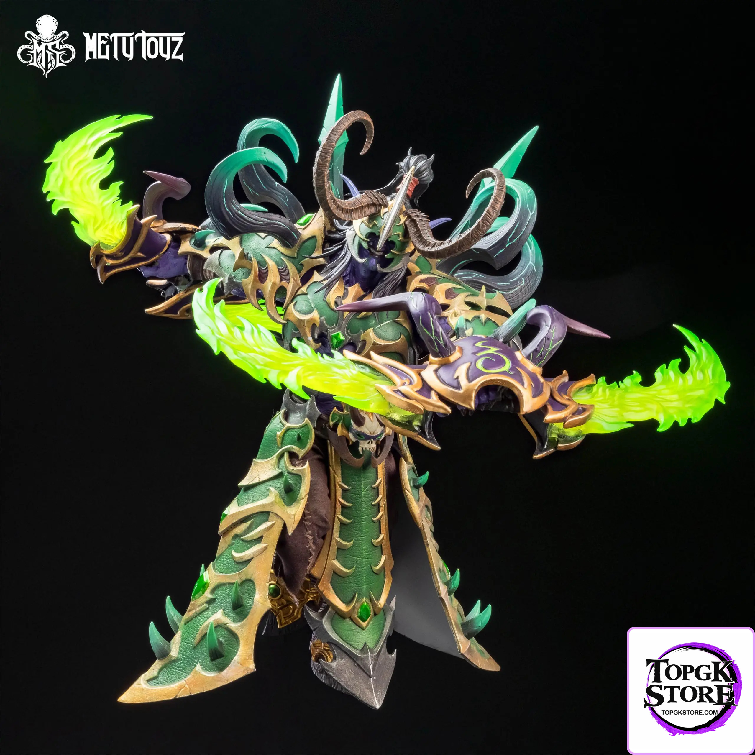 METYTOYZ – World of Warcraft Illidan Stormrage WF2025 Exclusive Demon Hunter Emperor Armor Edition Action Figure - Phot