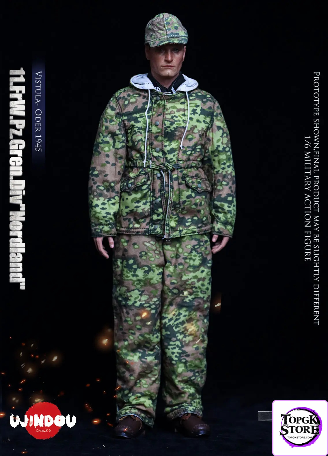 UJINDOU – 1/6 WWII 11. FrW. Pz. Gren. Div “Nordland”, Vistula – Oder 1945 UD9051 (Licensed) - Photo 2