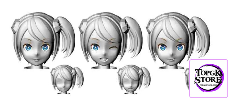 Hasegawa – A.S.G Girls EMO-X0022 “Aria” & X0024 “Ciel” 1/12 Plastic Model (Licensed) - Phot