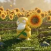 PocketPals Studio - Sunflower Psyduck Pok茅mon - Photo 1 | TopGKStore