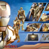 Hot Toys MMS341 Iron Man 3 Mark XXI 21 Midas 1/6 Figure Gold Chrome Version - Photo 5 | TopGKStore
