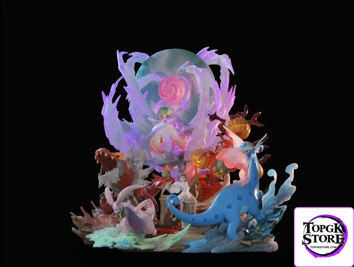 Sugar Cube Studio – Pokémon Champion Diantha Team Gardevoir & Aurorus & Tyrantrum & Gourgeist & Goodra