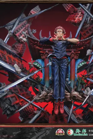 Alternative view of Itadori Yuji / Ryomen Sukuna other scale Statue - Jujutsu Kaisen | ThreeArtisan studio