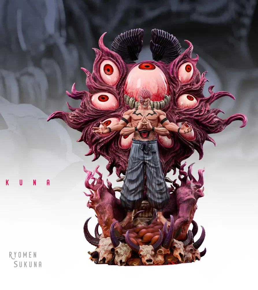 Jujutsu Kaisen Ryomen Sukuna 16 & 14 Scale LED GK Statue – Initial Aspiration Studio