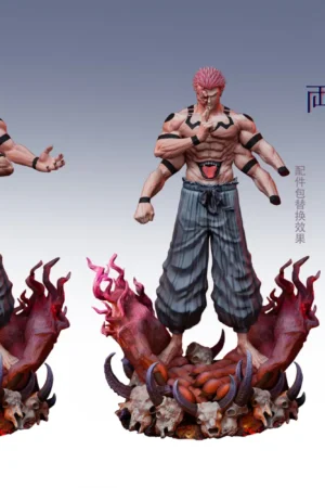Jujutsu Kaisen Ryomen Sukuna 16 & 14 Scale LED GK Statue – Initial Aspiration Studio