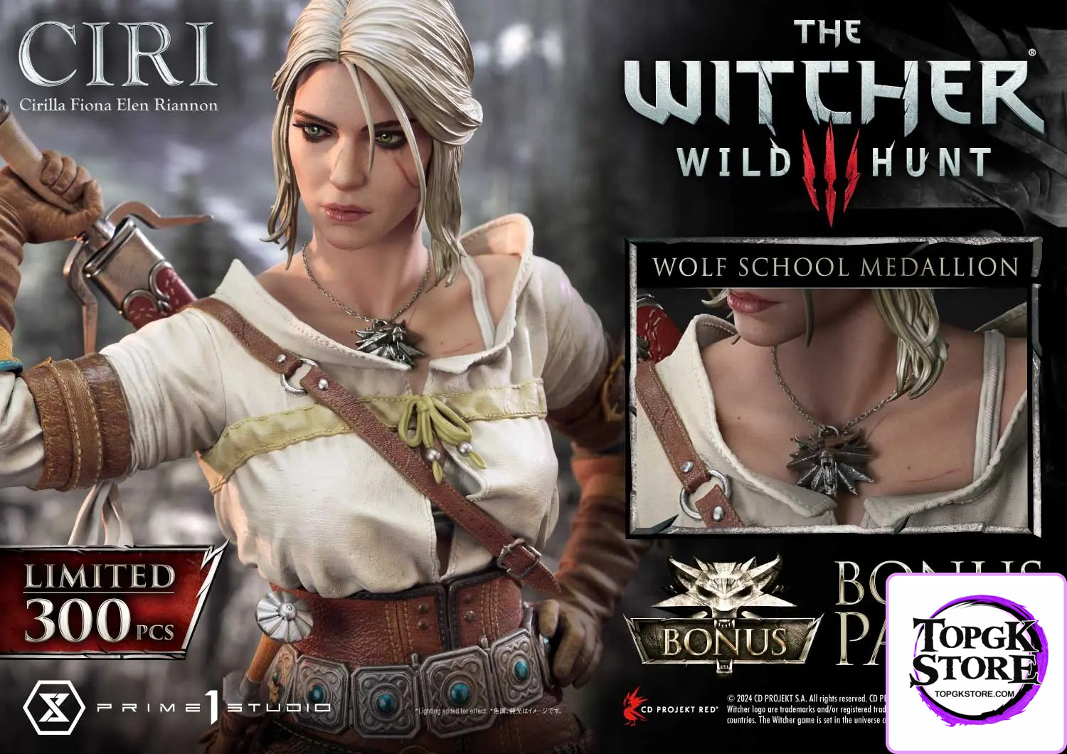 Prime 1 Studio – Museum Masterline The Witcher 3: Wild Hunt Ciri Fiona Elen Riannon MMW3-03 MMW3-03S(Licensed) - Photo
