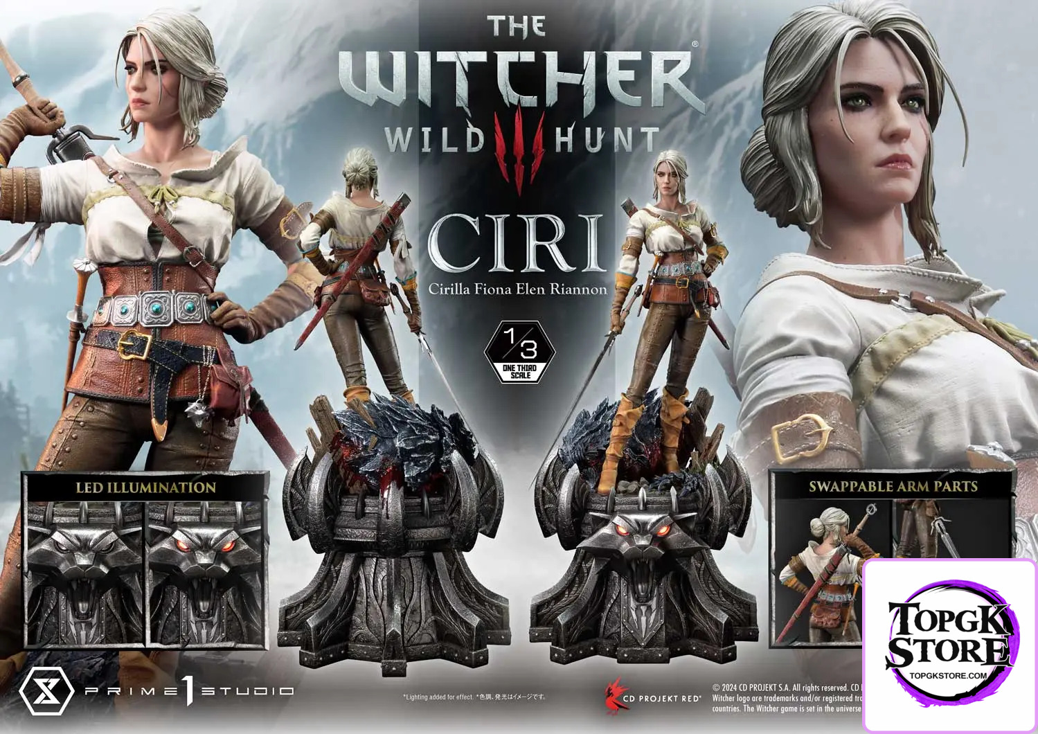 Prime 1 Studio – Museum Masterline The Witcher 3: Wild Hunt Ciri Fiona Elen Riannon MMW3-03 MMW3-03S(Licensed) - Photo