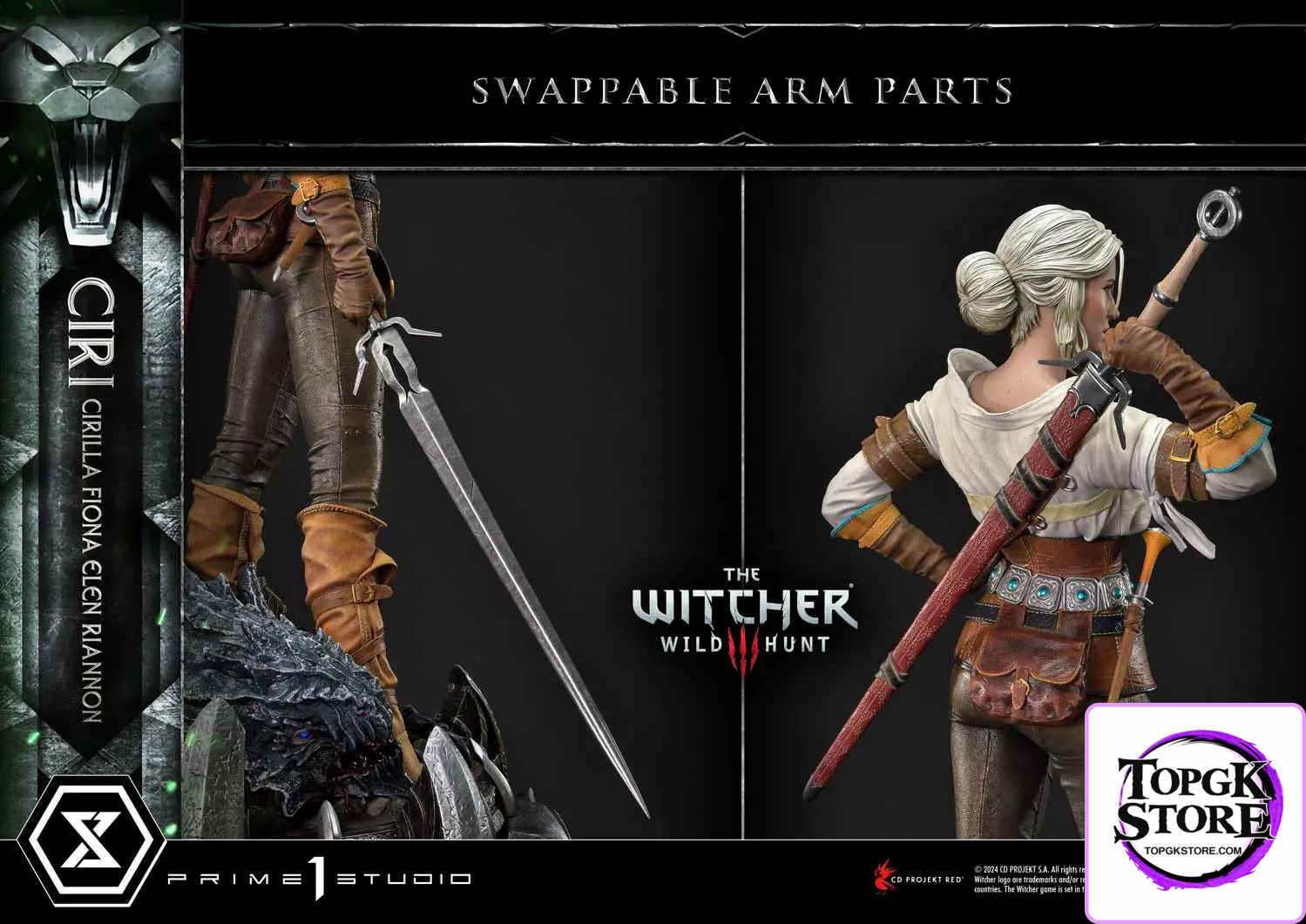 Prime 1 Studio – Museum Masterline The Witcher 3: Wild Hunt Ciri Fiona Elen Riannon MMW3-03 MMW3-03S(Licensed) - Photo