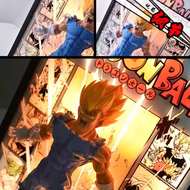 Time tree Studio – Dragon Ball Self Destruct Vegeta Decorative 3D Stereoscopic Painting - Photo 5 | TopGKStore