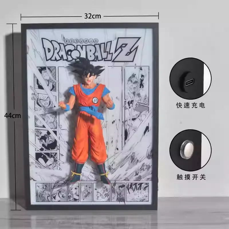 Time tree Studio – Dragon Ball Super Saiyan Goku 3D LED Decorative Light Art - Photo 2 | TopGKStore