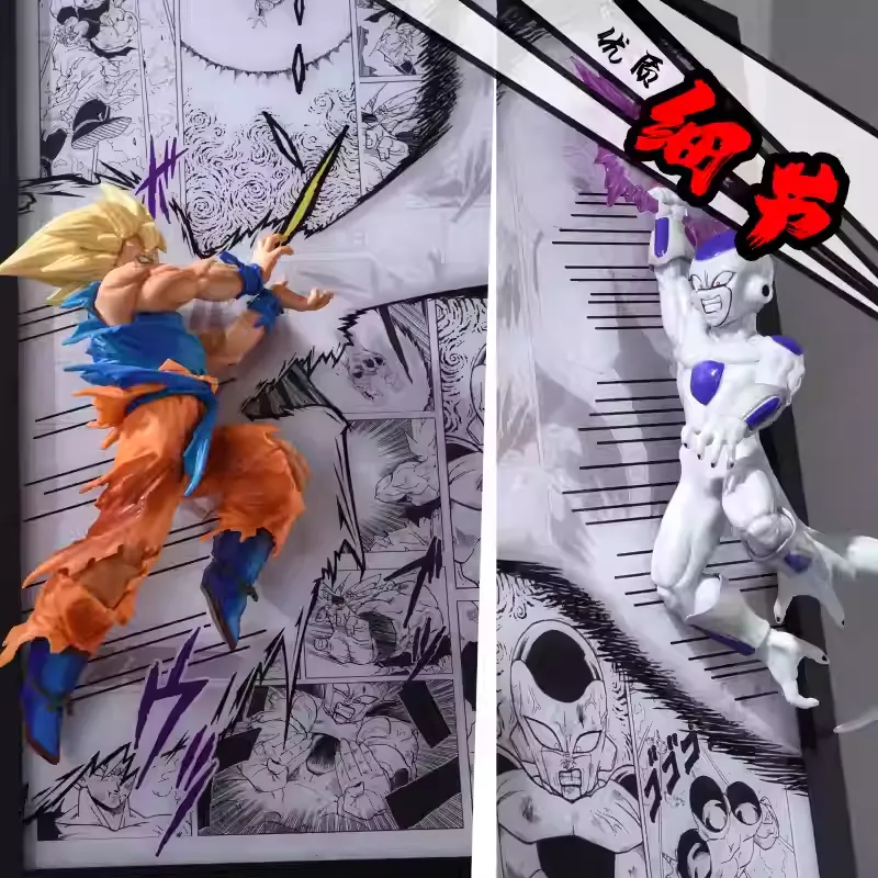 Time tree Studio – Dragon Ball Son Goku & Frieza Figure Out of Comics 3D Stereo Light Painting - Photo 4 | TopGKSto