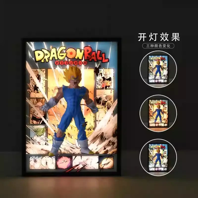 Time tree Studio – Dragon Ball Self Destruct Vegeta Decorative 3D Stereoscopic Painting - Photo 6 | TopGKStore