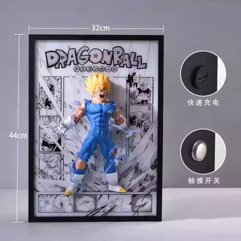 Time tree Studio – Dragon Ball Self Destruct Vegeta Decorative 3D Stereoscopic Painting - Photo 2 | TopGKStore