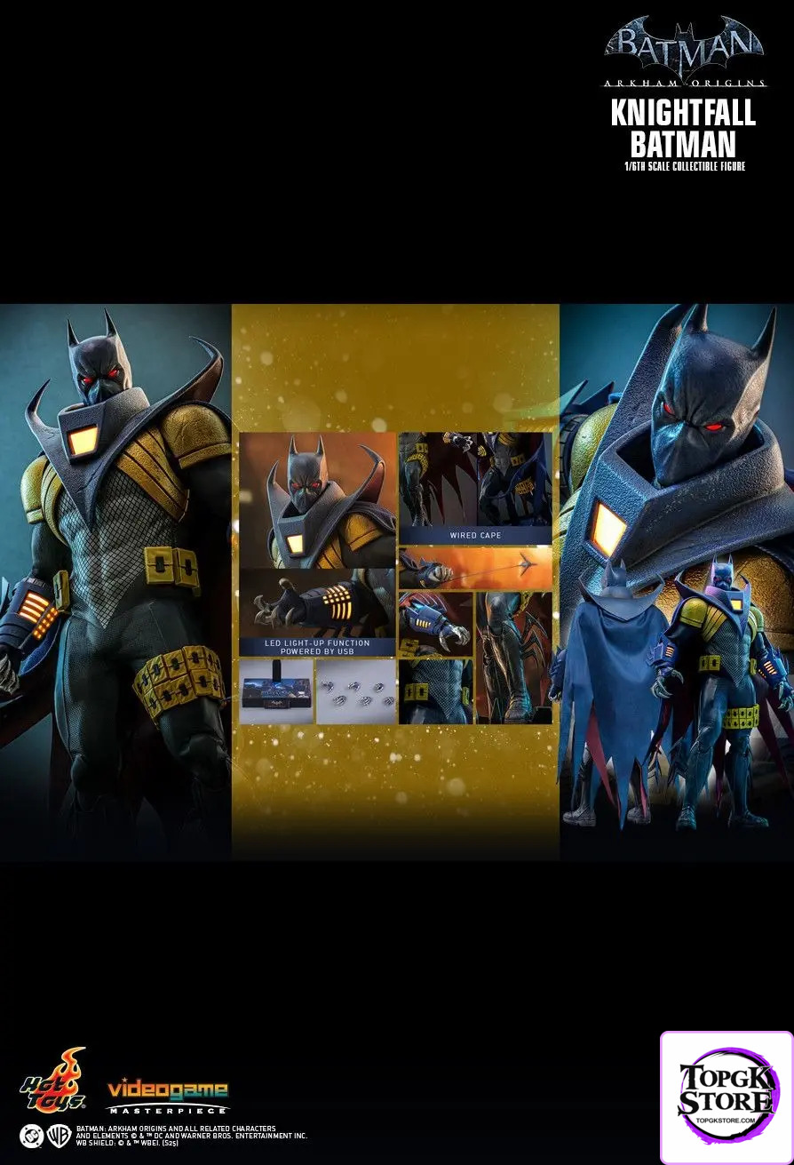 Hottoys – Batman: Arkham Origins Knightfall Batman 1/6 scale Collectible Figure VGM74 (Licensed) - Photo 2 | TopGKStore