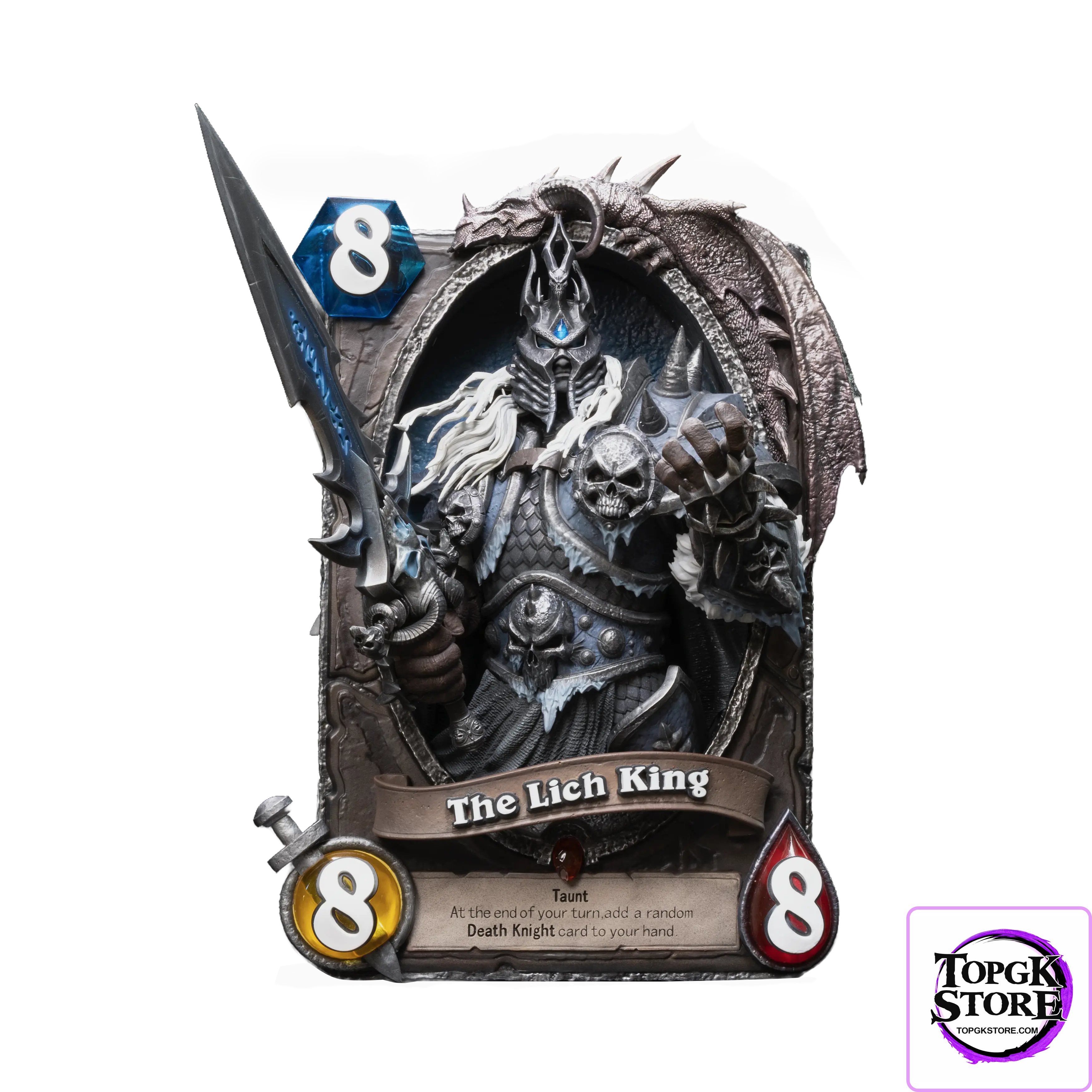 HEX Collectibles – Blizzard Official Licensed Hearthstone Lich King Card Art Statue HEXFRAME04 (Licensed) - Photo 10 |