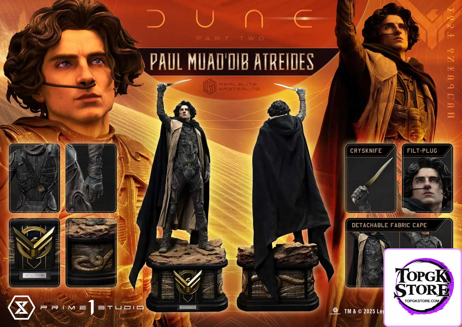 Prime 1 Studio – Real Elite Masterline Dune: Part Two (Film) Paul Atreides REMDUNE2-01 REMDUNE2-01UT REMDUNE2-01UTS (Li