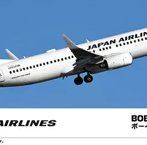 Hasegawa - 1/200 Japan Airlines Boeing 737-800 (Crane Circle Logo) Plastic Model (Licensed) - Photo 1 | TopGKStore