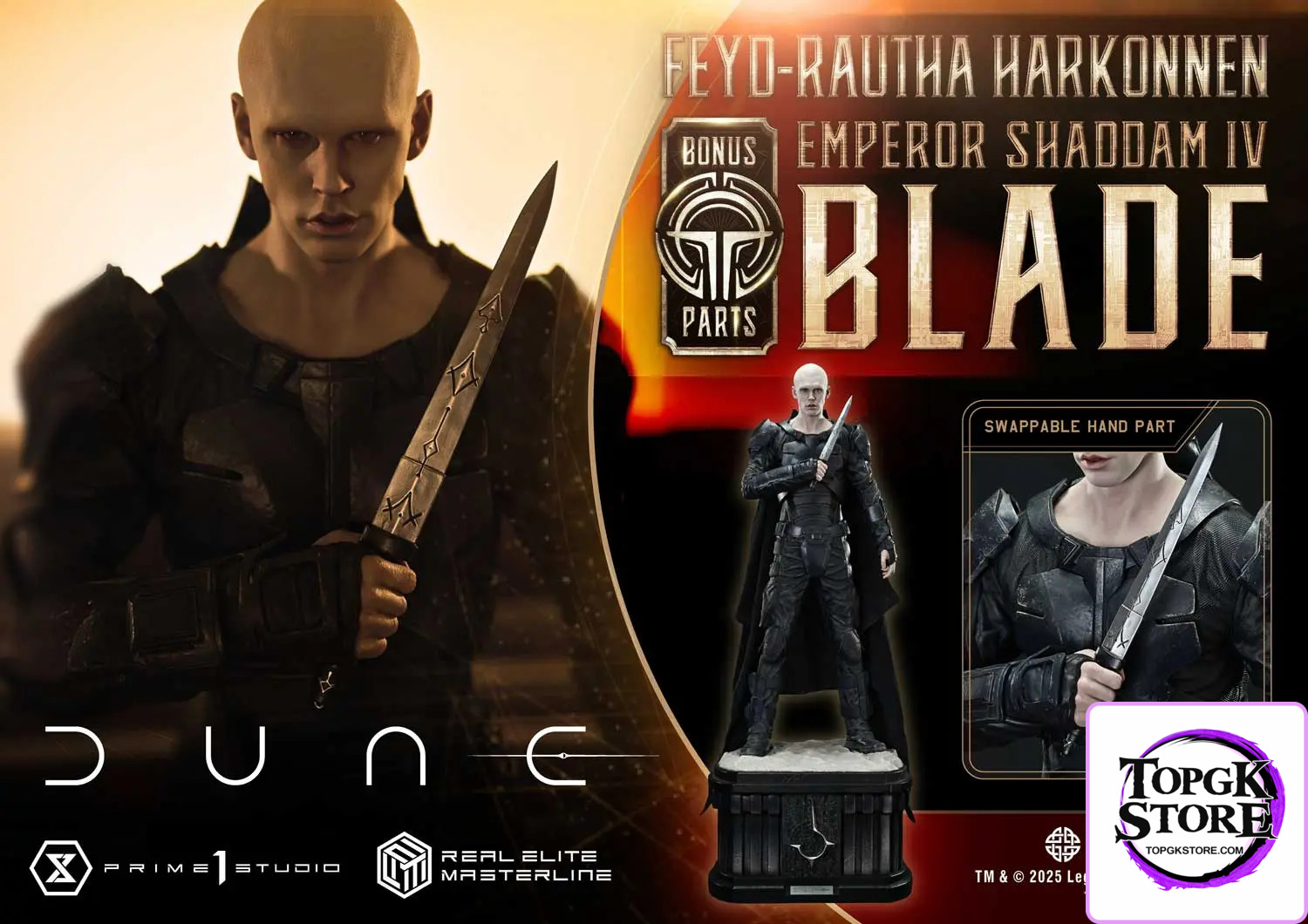Prime 1 Studio – Dune: Part Two (Film) Feyd-Rautha Harkonnen REMDUNE2-02 REMDUNE2-02DX REMDUNE2-02DXS (Licensed) - Phot