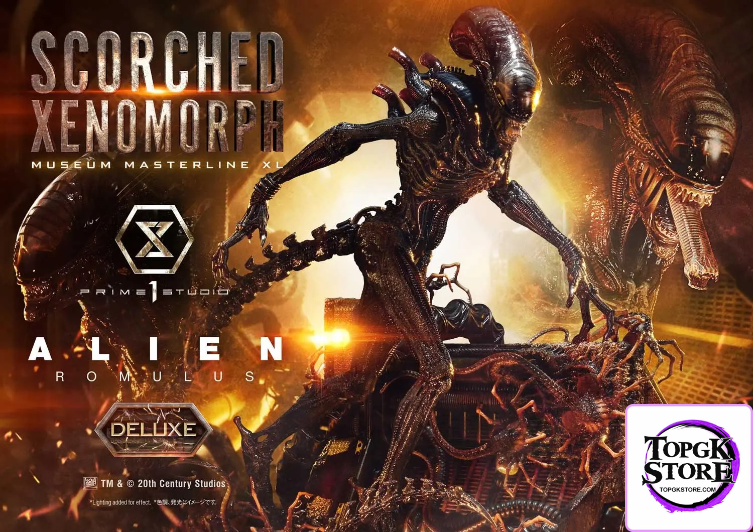 Prime 1 Studio – Museum Masterline XL Alien: Romulus Scorched Xenomorph MMXLAL-02 MMXLAL-02DX MMXLAL-02DXS (Licensed) -